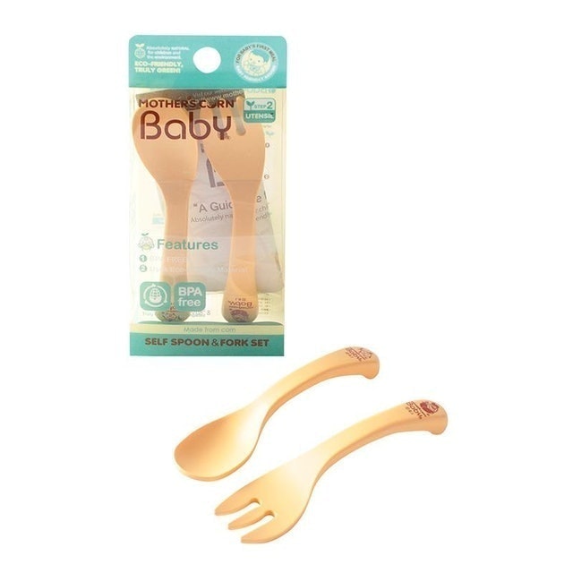 Mother's Corn Self Training Spoon & Fork Set 1